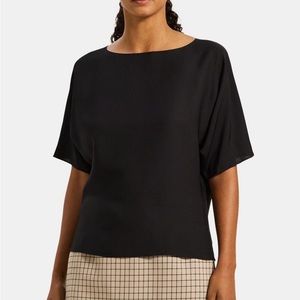 Theory Silk Dolman Sleeve Top